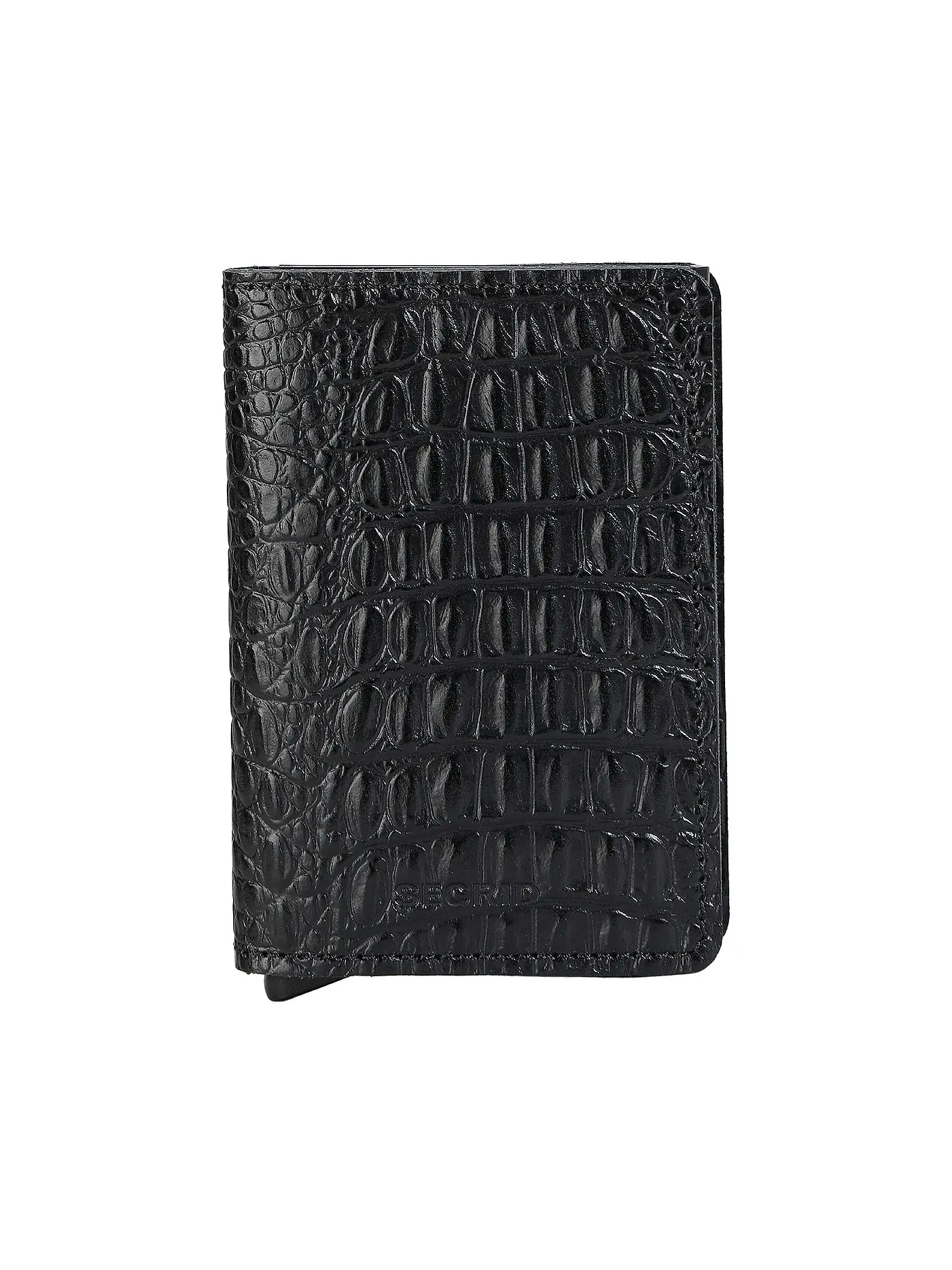 SECRID | Geldbörse SLIMWALLET MATTE Nightblue & Orange | schwarz